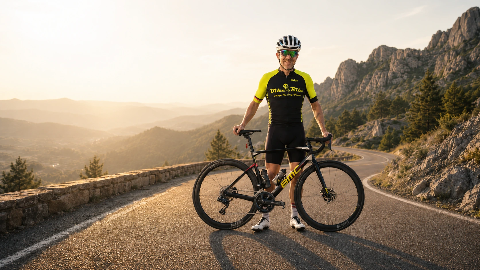 Peter Mai mit Rennrad