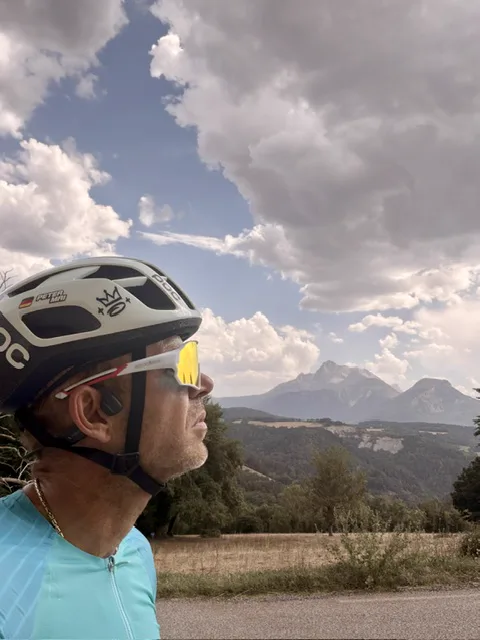 Peter Mai beim Radrennen